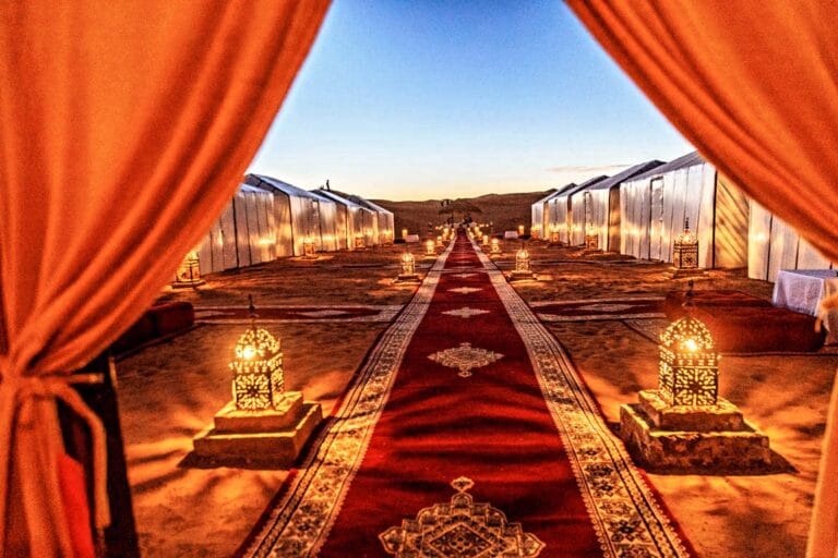 camel trekking in merzouga